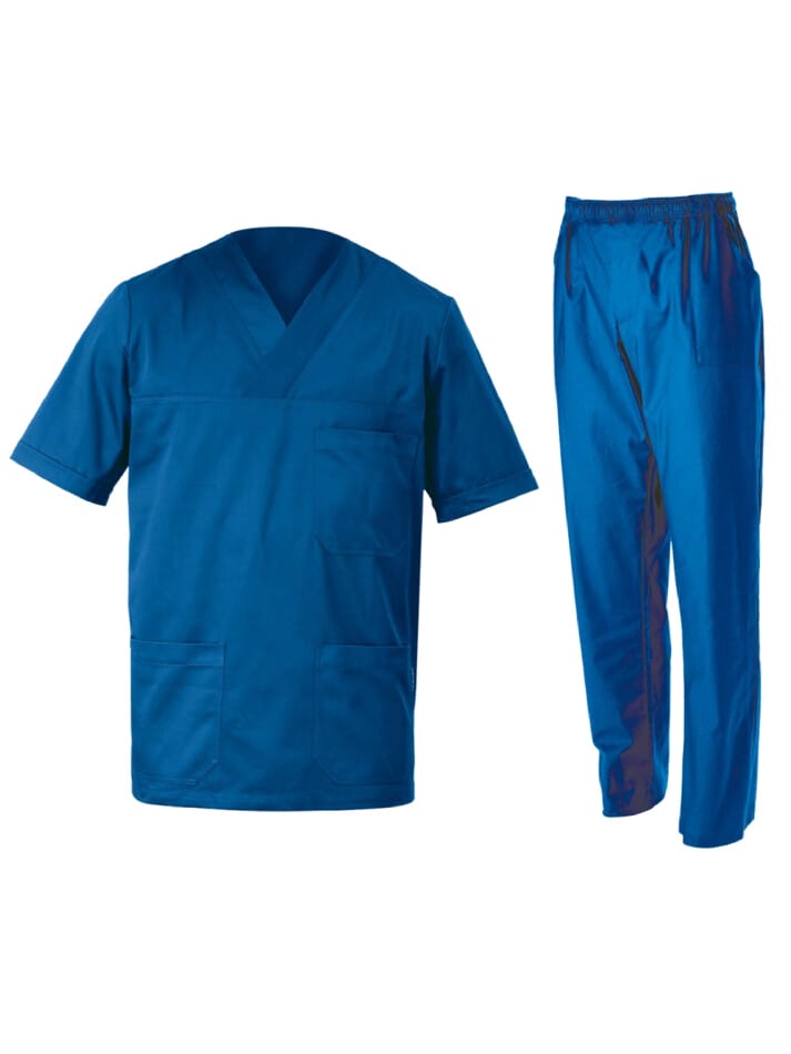 Costum Medical Be Unique M3 Unisex 120g | Set Bluză-Pantalon Albastru Royal