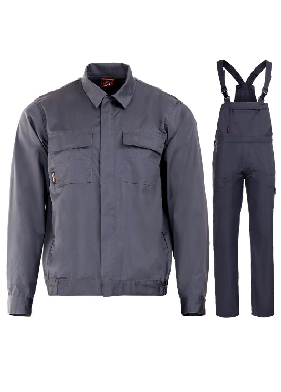 PLUTON Jacheta si pantaloni pieptar Tercot Gri