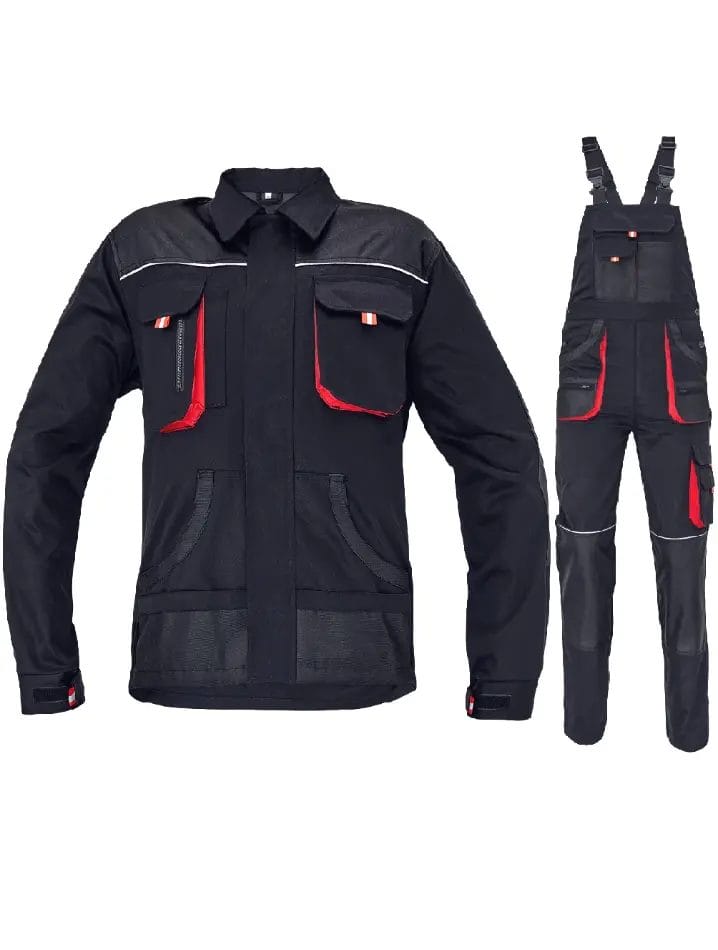 CARL NEGRU Costum set bluza si pantalon cu pieptar