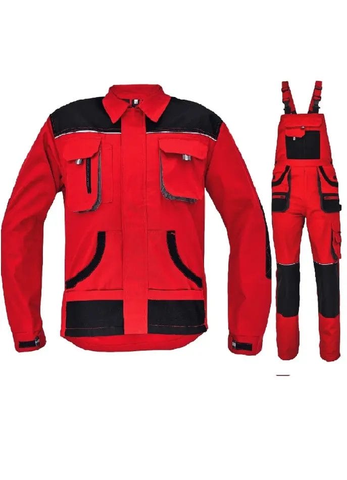 CARL ROSU Costum set bluza si pantalon cu pieptar