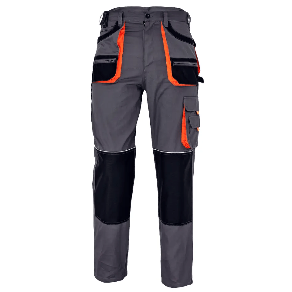 CARL Pantaloni bicolori, multi-buzunare Gri-Negru