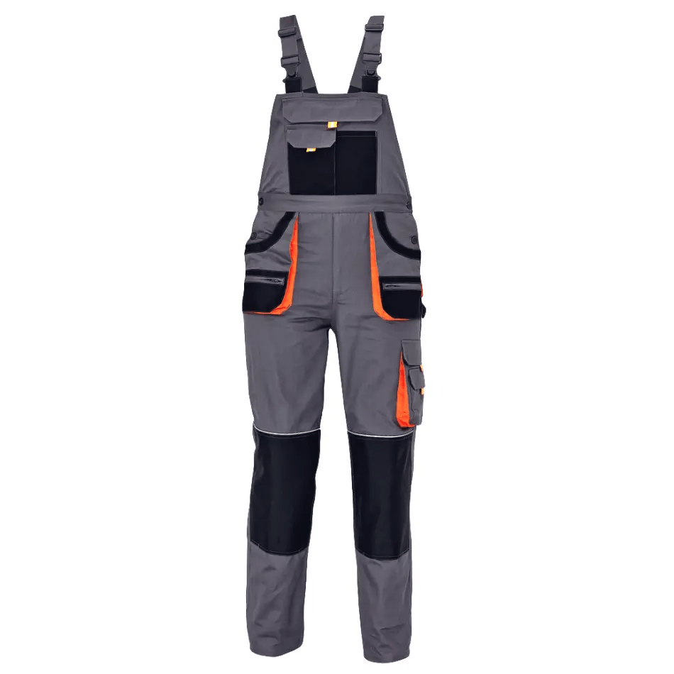 CARL Pantaloni cu pieptar Gri