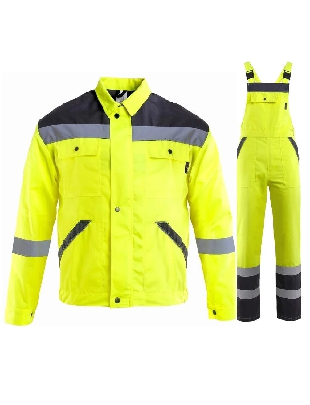 COLLINS HV Costum cu pantaloni pieptar Galben