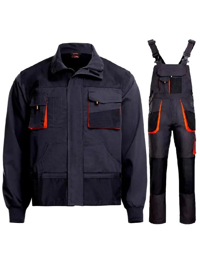 KASTOR Costum cu pantaloni pieptar Gri-Portocaliu