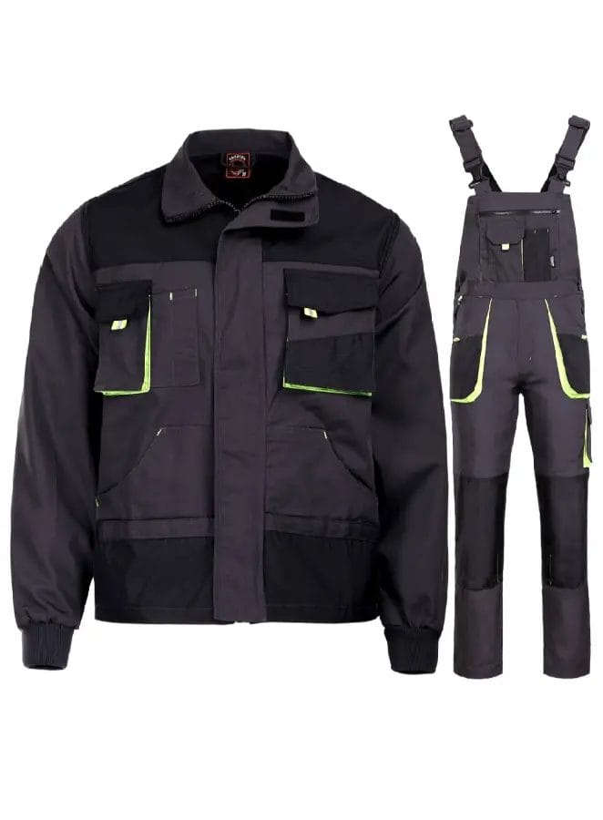 KASTOR Costum cu pantaloni pieptar Gri-Verde