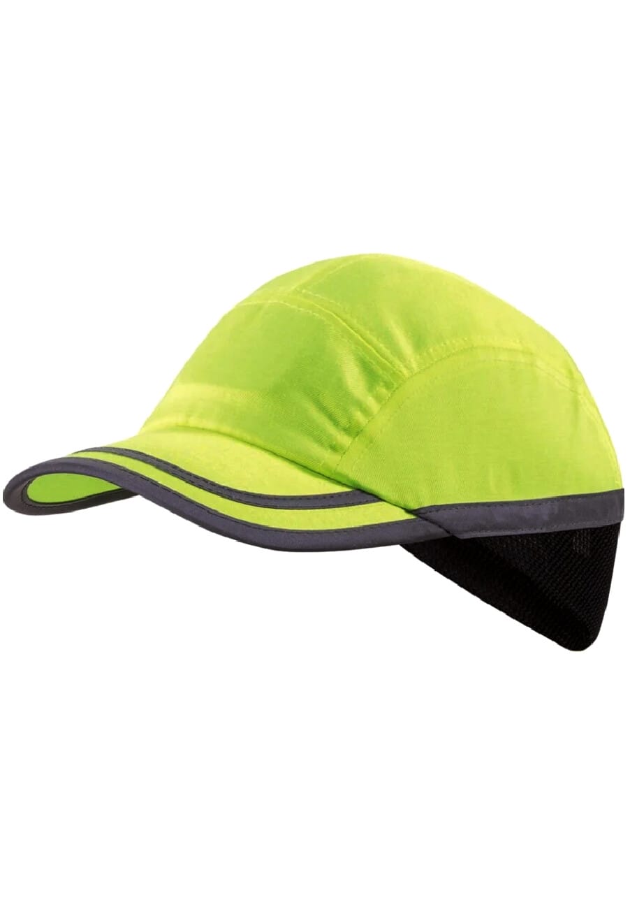 BRUNO Galben Hi-Viz Sapca reflectorizanta cu carcasa