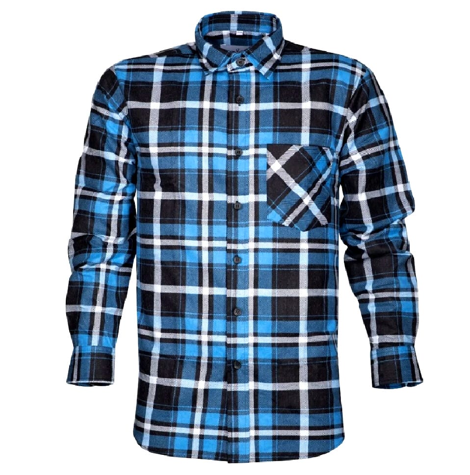 JONAH Camasa flanel albastru