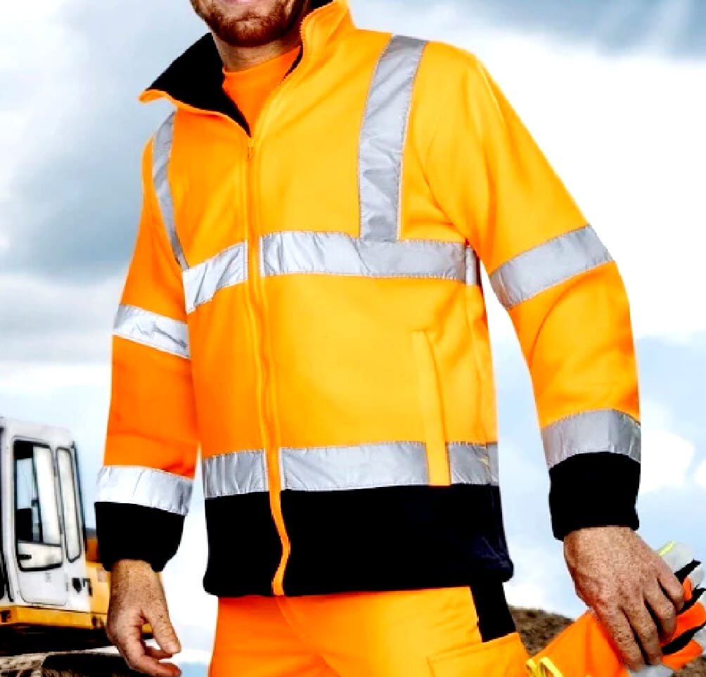 REFLECT 402 Jacheta Fleece Reflectorizanta Portocaliu