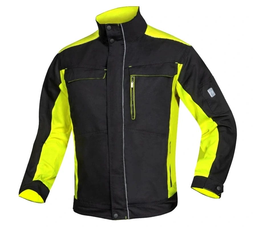 Geaca de iarna NEON, material reflectorizant ARDON | Dallmann negru-galben