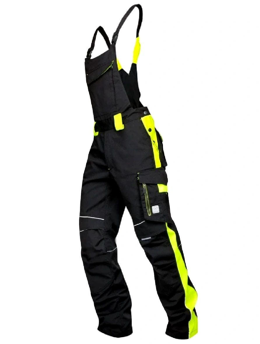 NEON ARDON Pantaloni de iarnă cu pieptar negru-galben