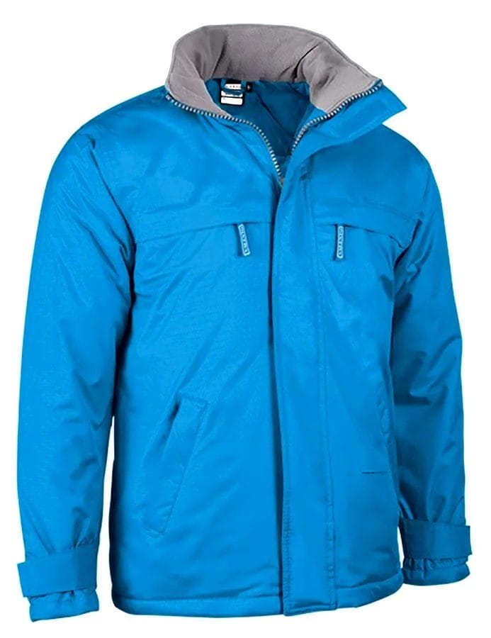 BOREAL ALBASTRU TROPICAL Parka Unisex impermeabilă cu glugă retractabilă - S