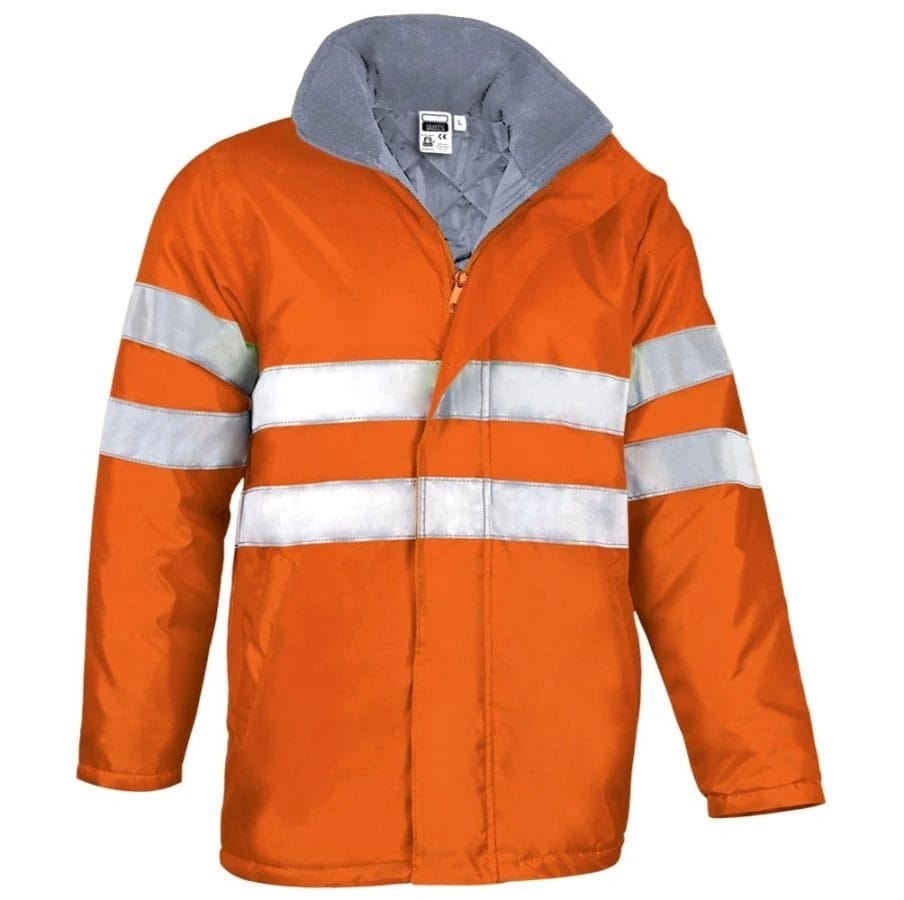 TRAFFIC HI-VIS JACHETA PARKA Reflectorizanta, matlasata termic, cu gluga, impermeabila,  Portocaliu fluorescent