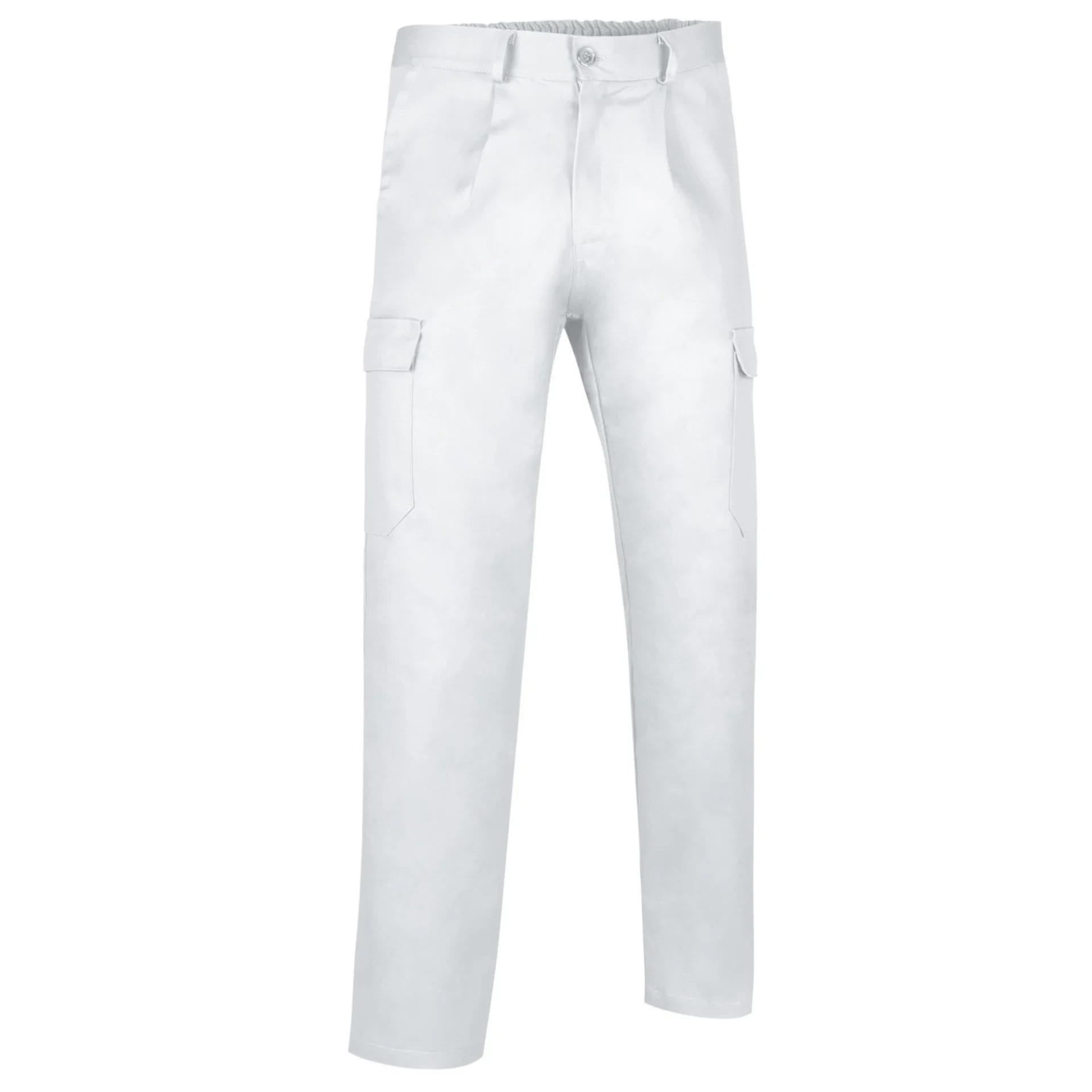 Pantaloni de lucru, cu 5 buzunare, 210 g bumbac/pe | Caster Alb