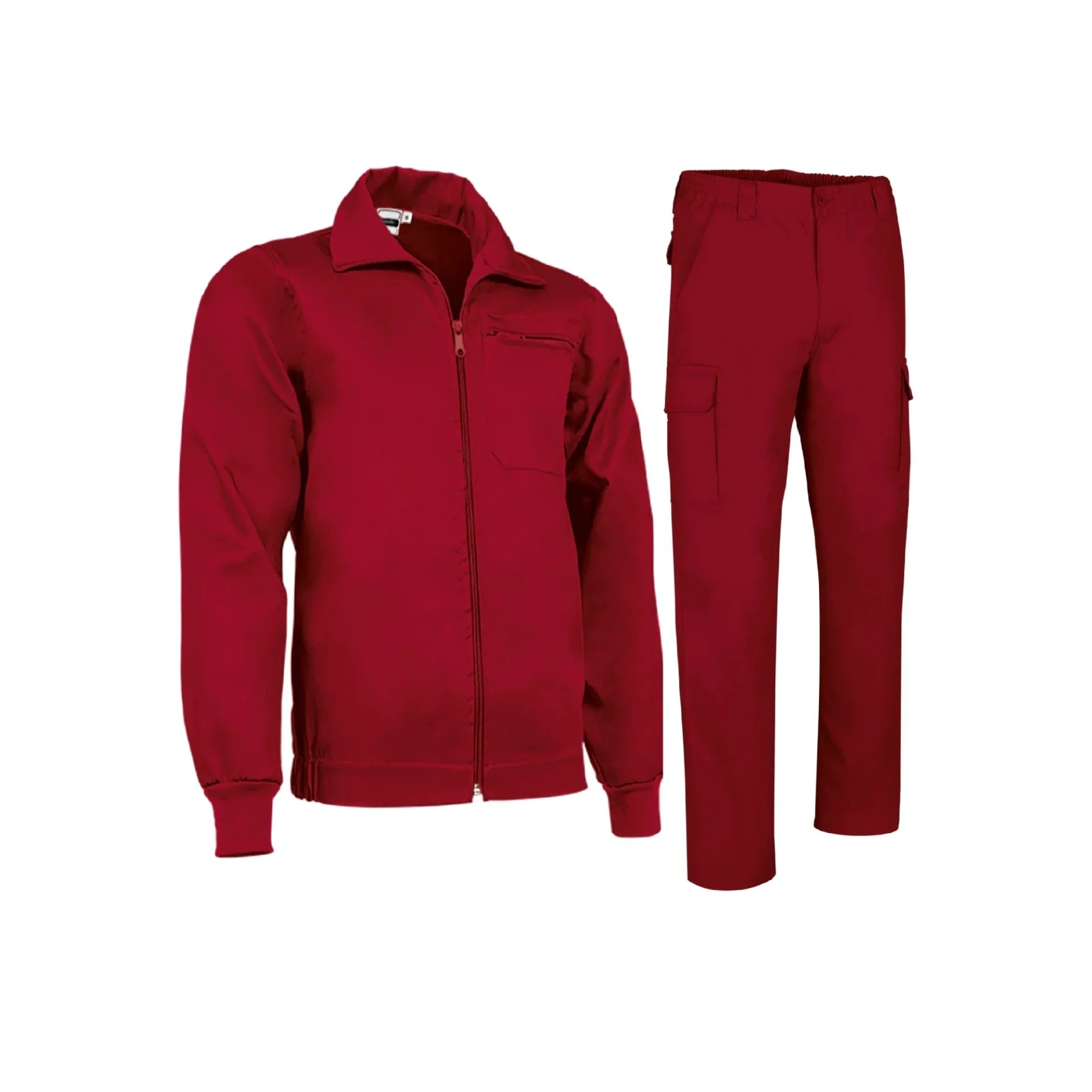 Costum de Lucru, Jacheta si Pantaloni Galen-Roble, Rosu loto