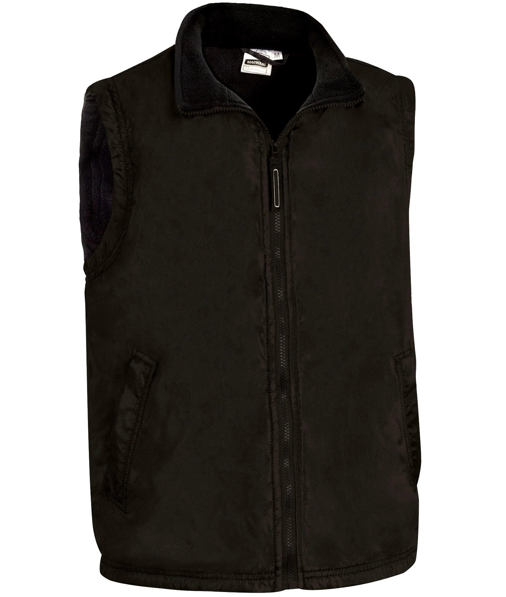 Vestă MARWARI Hidrofugă | Interior Microfleece | Rezistentă. Negru