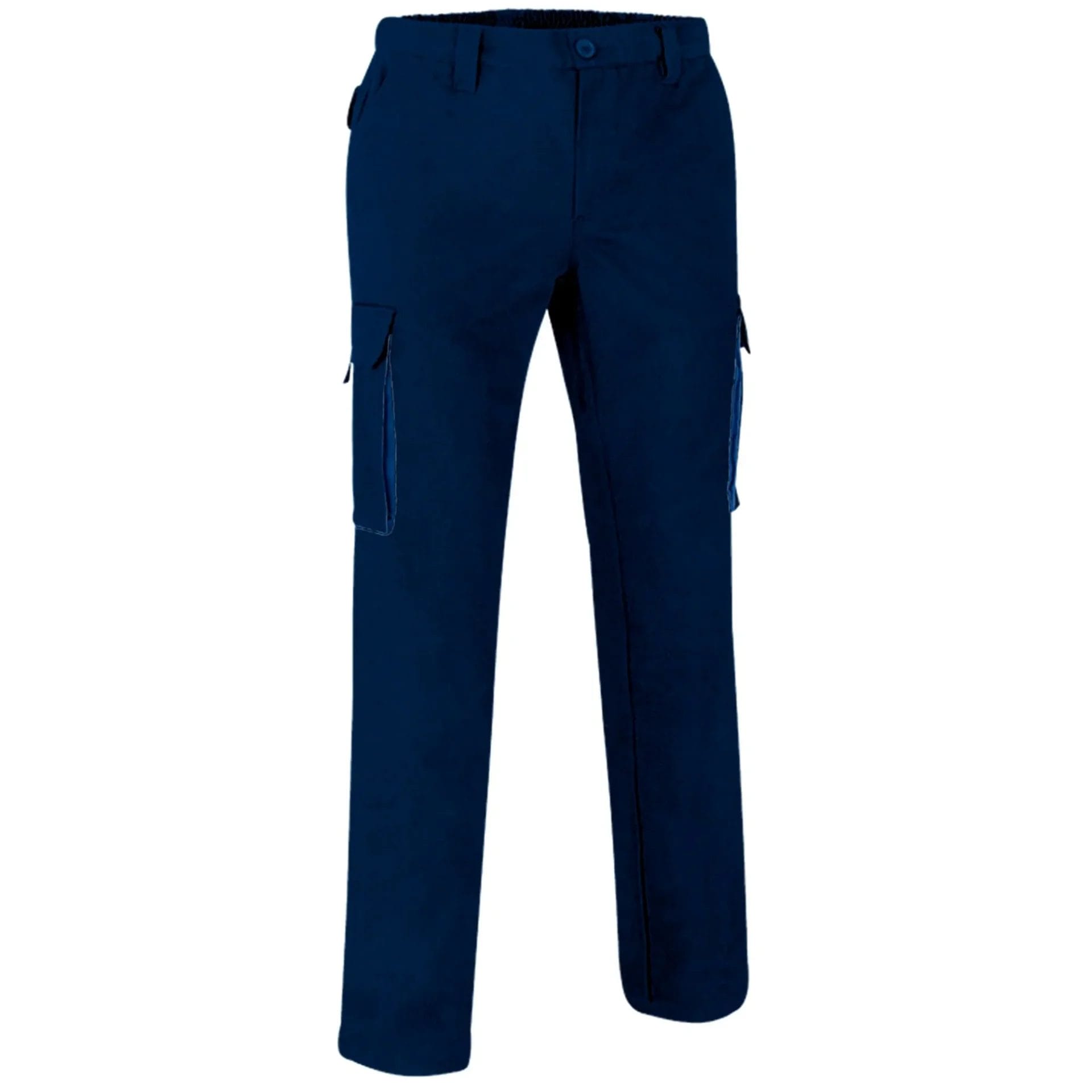Pantaloni lucru bicolor Thunder multi-buzunare | Twill 250g /mp, Bleumarin-Albastru royal