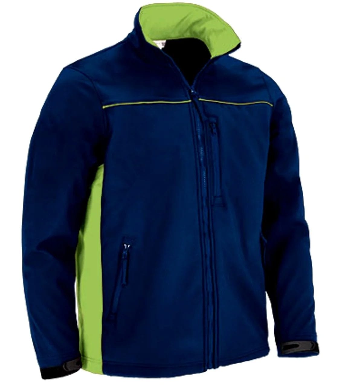 Jachetă Softshell Thunder | 20 Combinații Bicolore | 350g Bleumarin-Verde mar