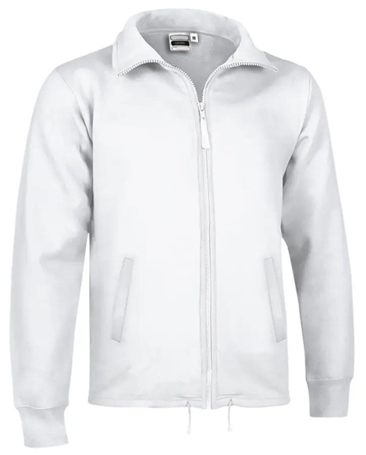 CACTUS Hanorac cu guler înalt și fermoar complet Alb