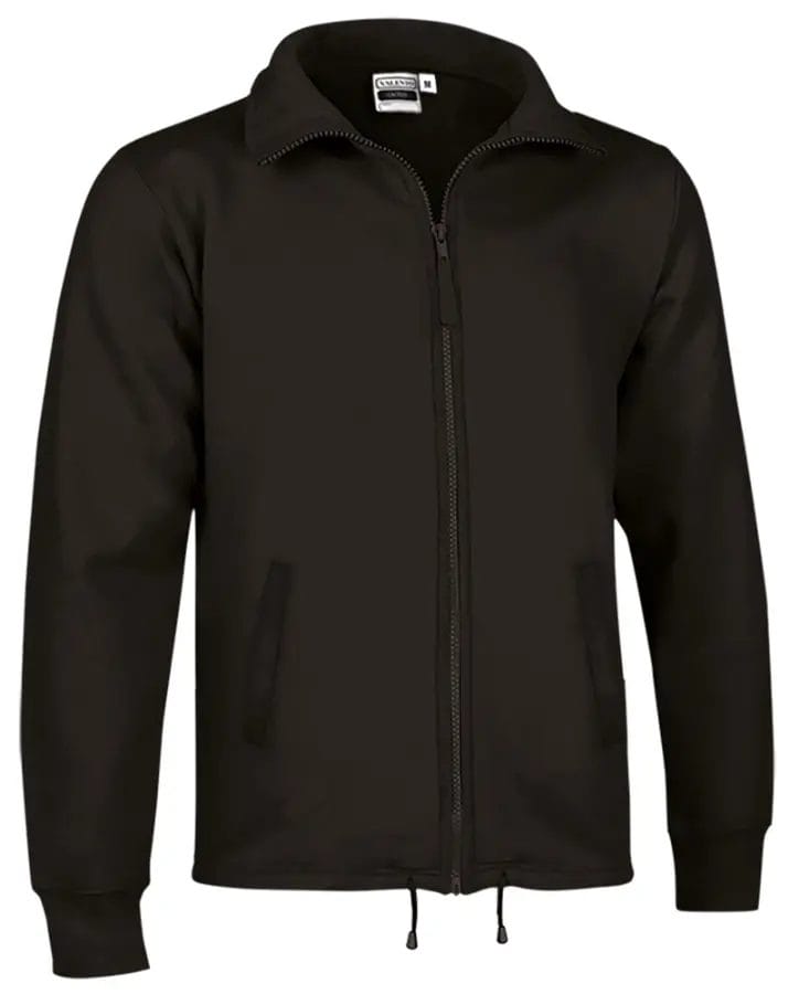 CACTUS Hanorac cu guler înalt și fermoar complet Negru