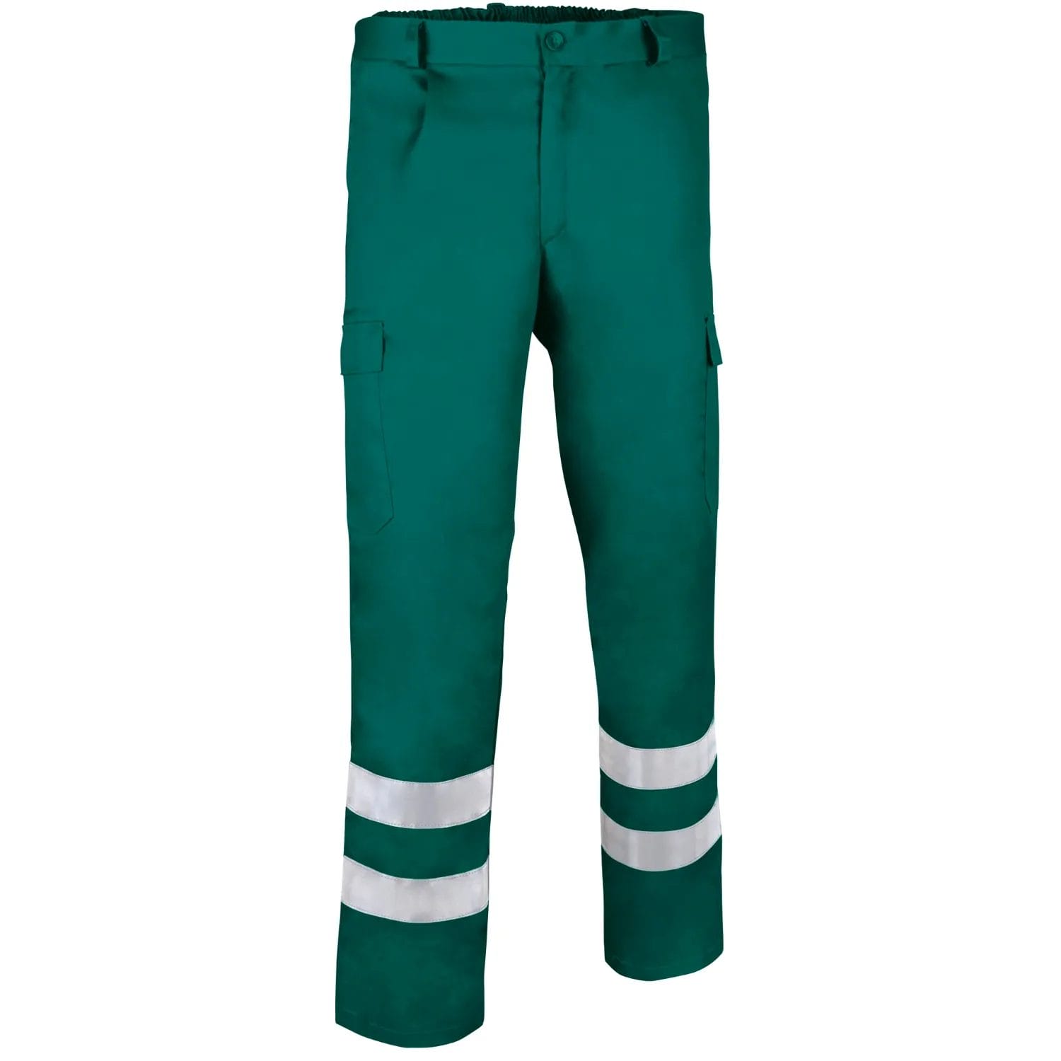 pantaloni de lucru drill | vizibilitate tip b2 cat. ii verde amazon