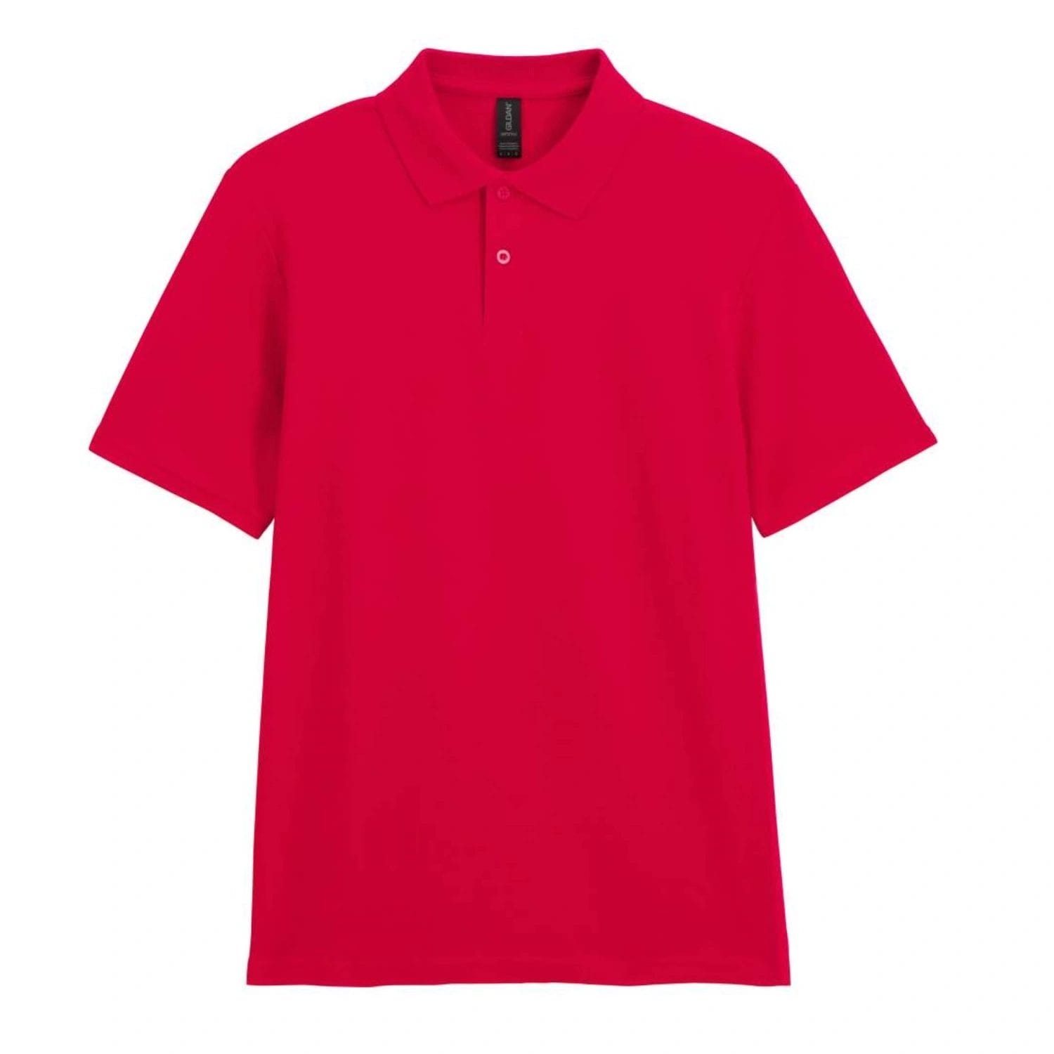 Tricou Polo Pique GILDAN Softstyle GI64800 100 % Bumbac 170g Double Piqué, Rosu