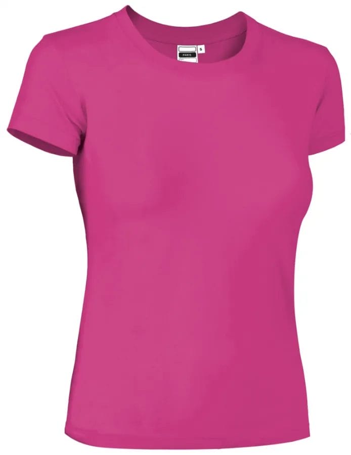 Tricou Damă PARIS 100% Bumbac 160 g Ring Spun | Fit Cambrat Roz magenta