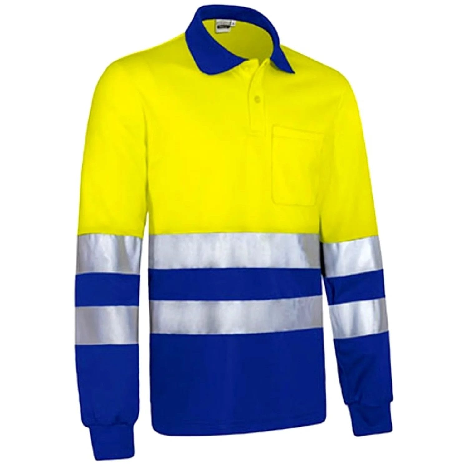 Tricou Polo Reflectorizant Termic ML SNAKE | EIP Clasa 1 Galben-Albastru safir