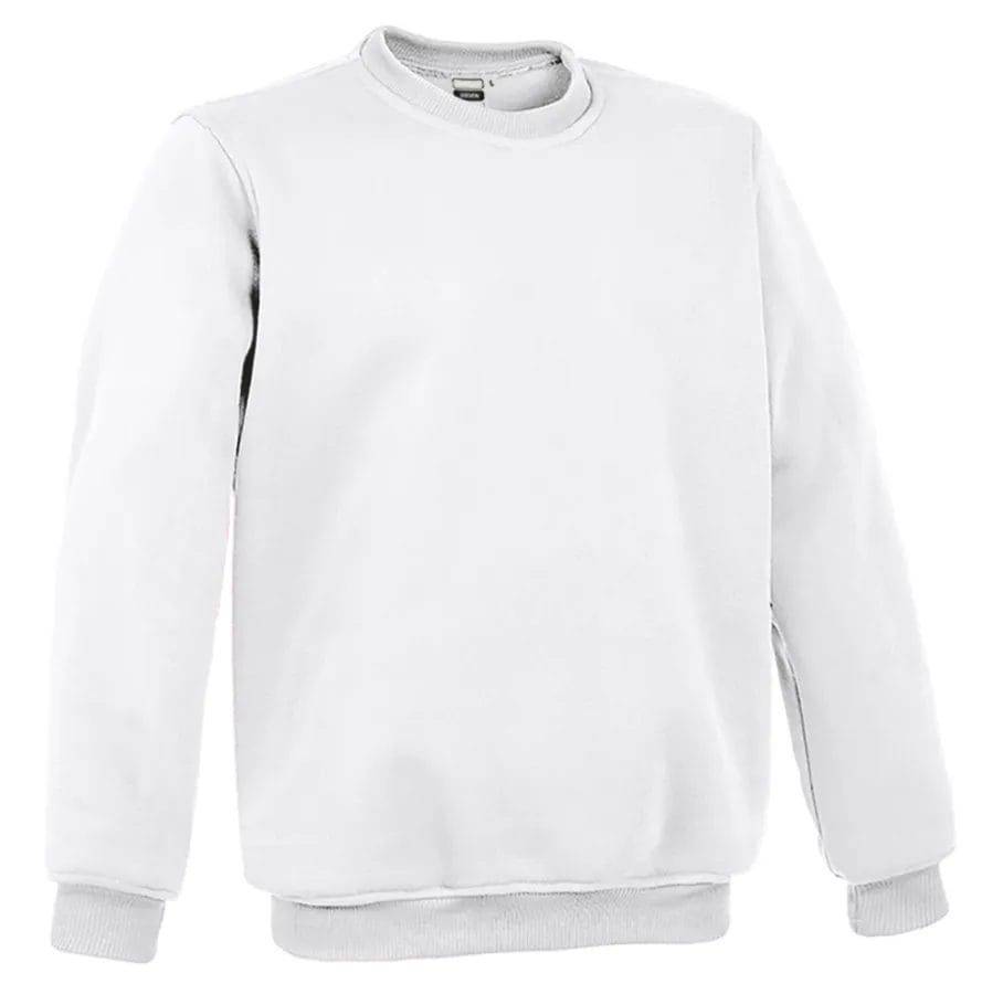 STEVEN Unisex Hanorac fara gluga Alb