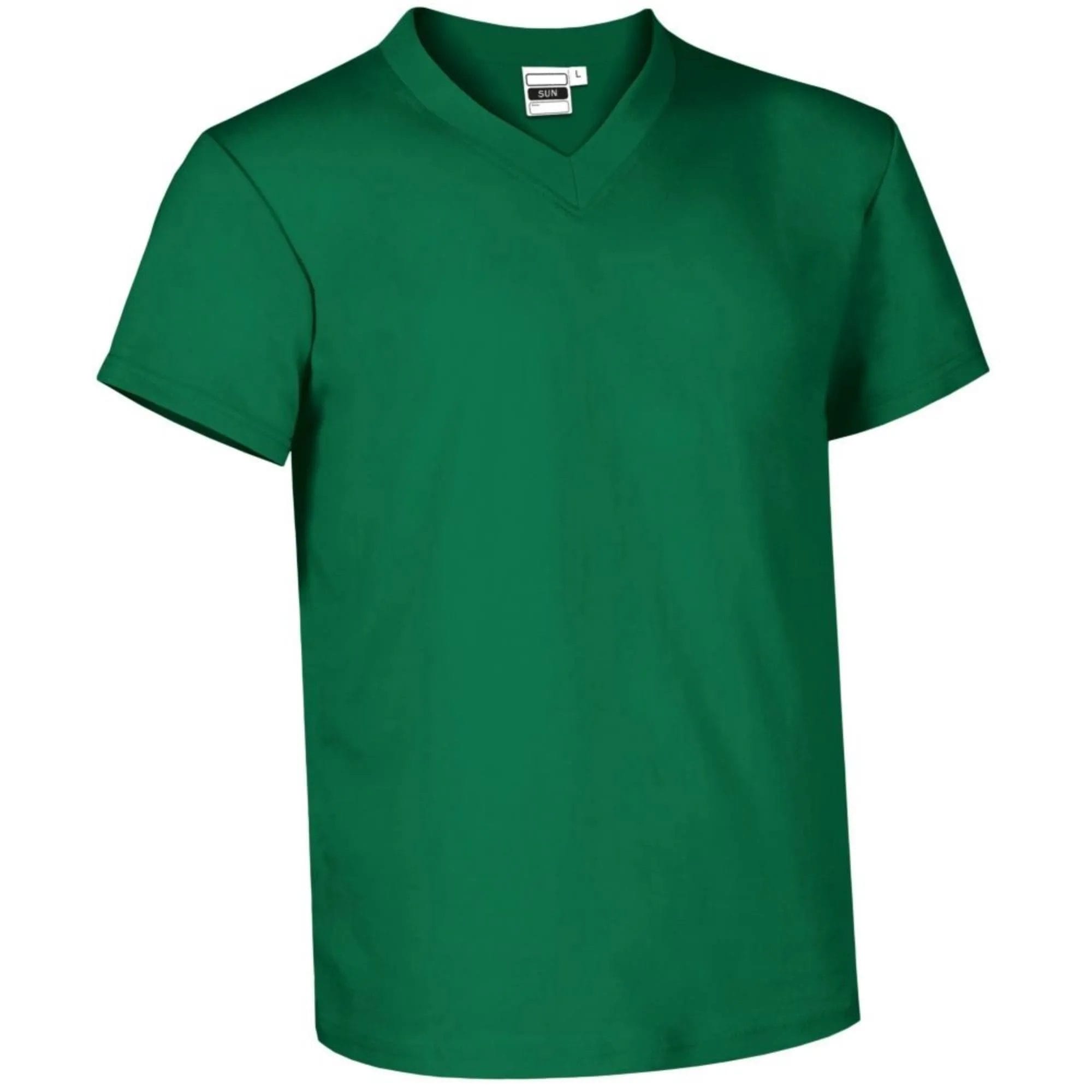 SUN  V-neck 160g Tricou Bumbac Verde kelly