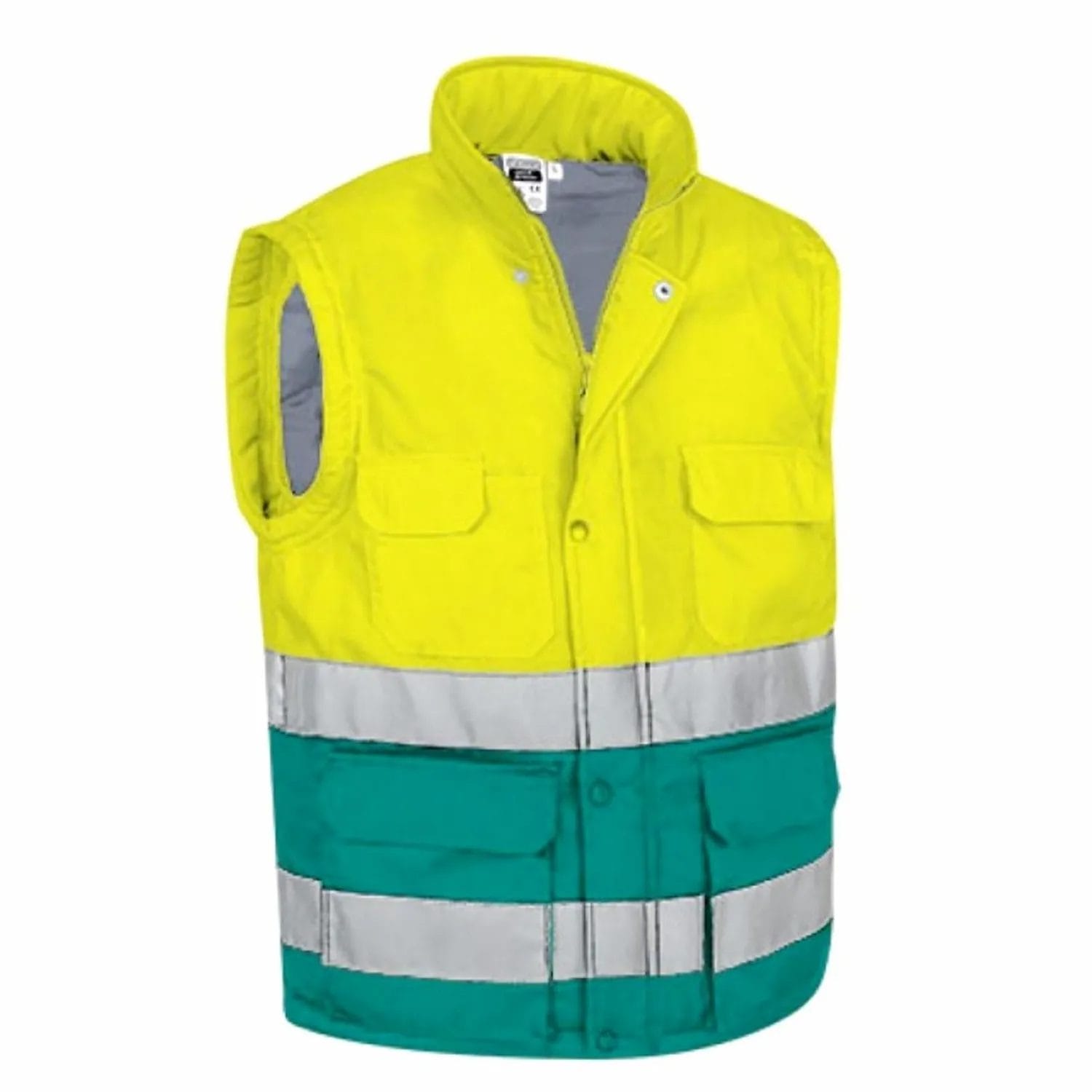 vestă bergen hi vis vătuită | multi buzunare | clasa 1 | eip galben galben fluorescent verde amazon