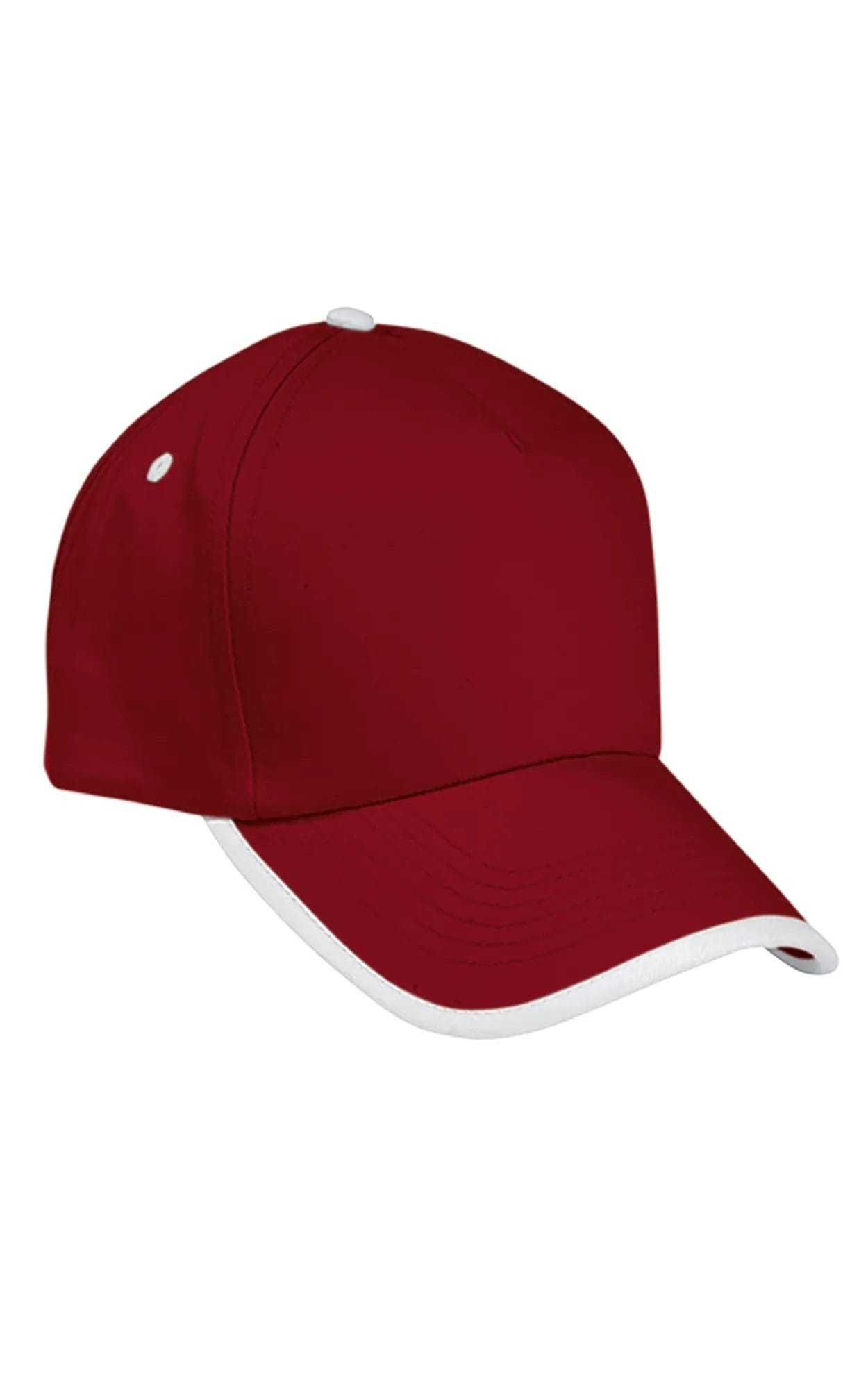 COMBI Sapca bicolora contrast bumbac 200 Rosu lotus