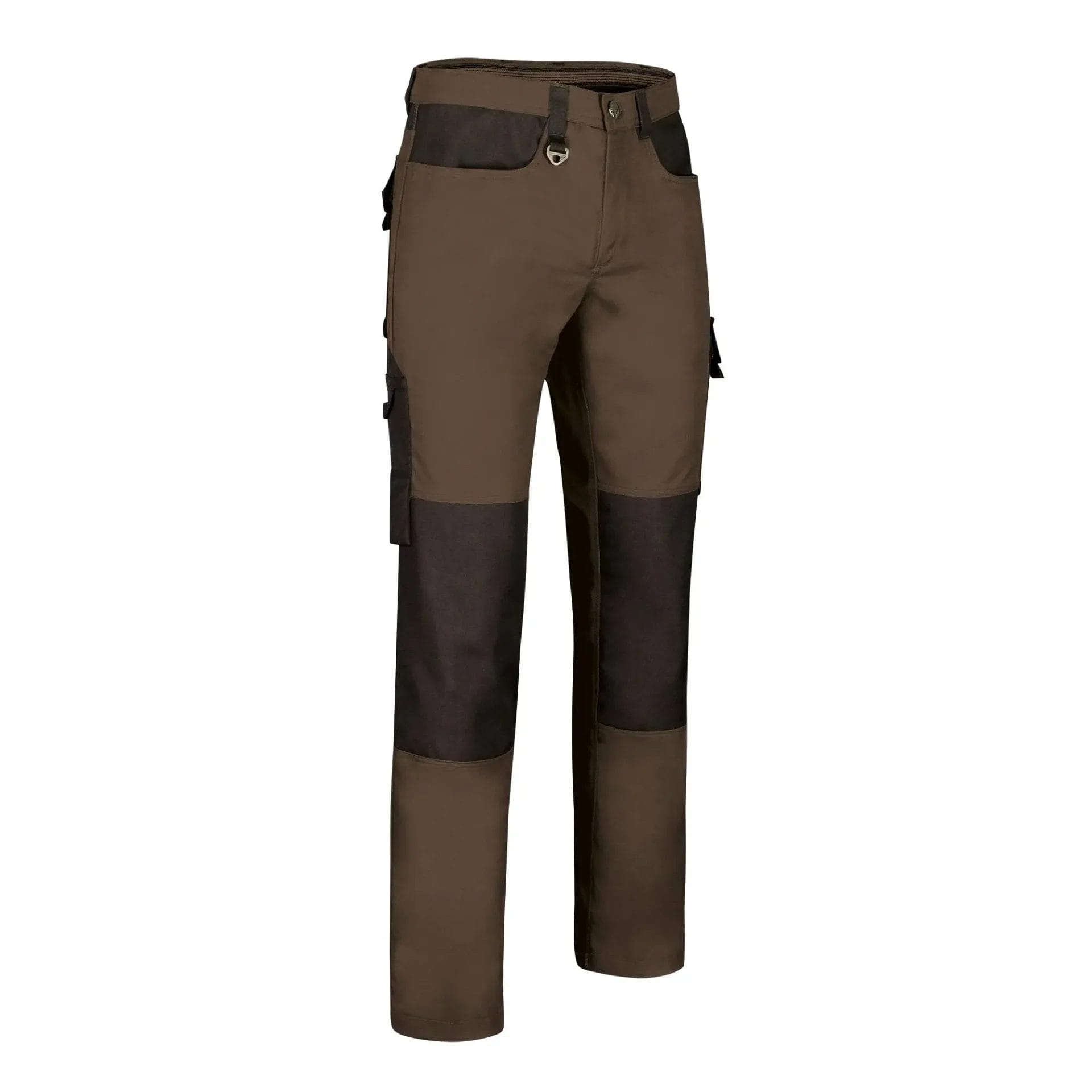 Pntaloni Lucru DYNAMITE | Material Canvas | Hidrofug | Bicolor 280g Maro cioc.-Negru