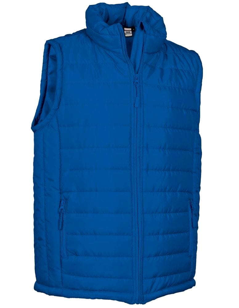 FRANK Vesta vatuita cu buzunare, material hidrofug Albastru royal