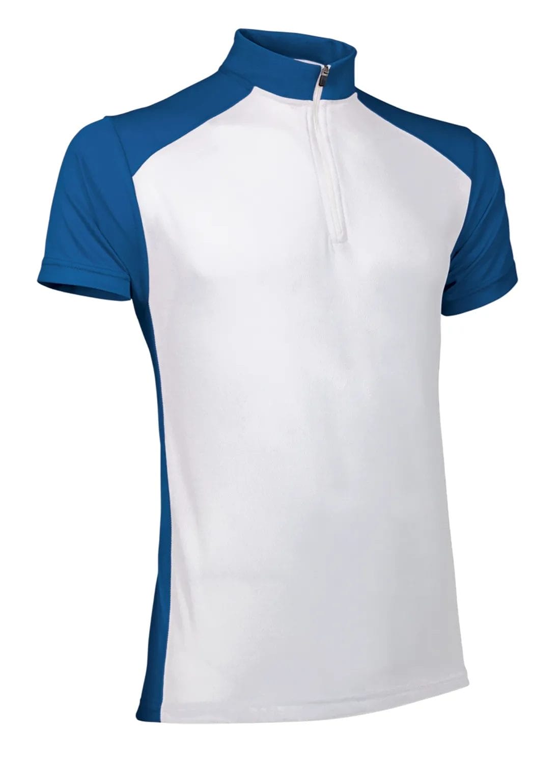 Tricou Adulti GIRO Pe 100% 145g -Mânecă Scurta Sport Ciclism, Alb-Albastru royal