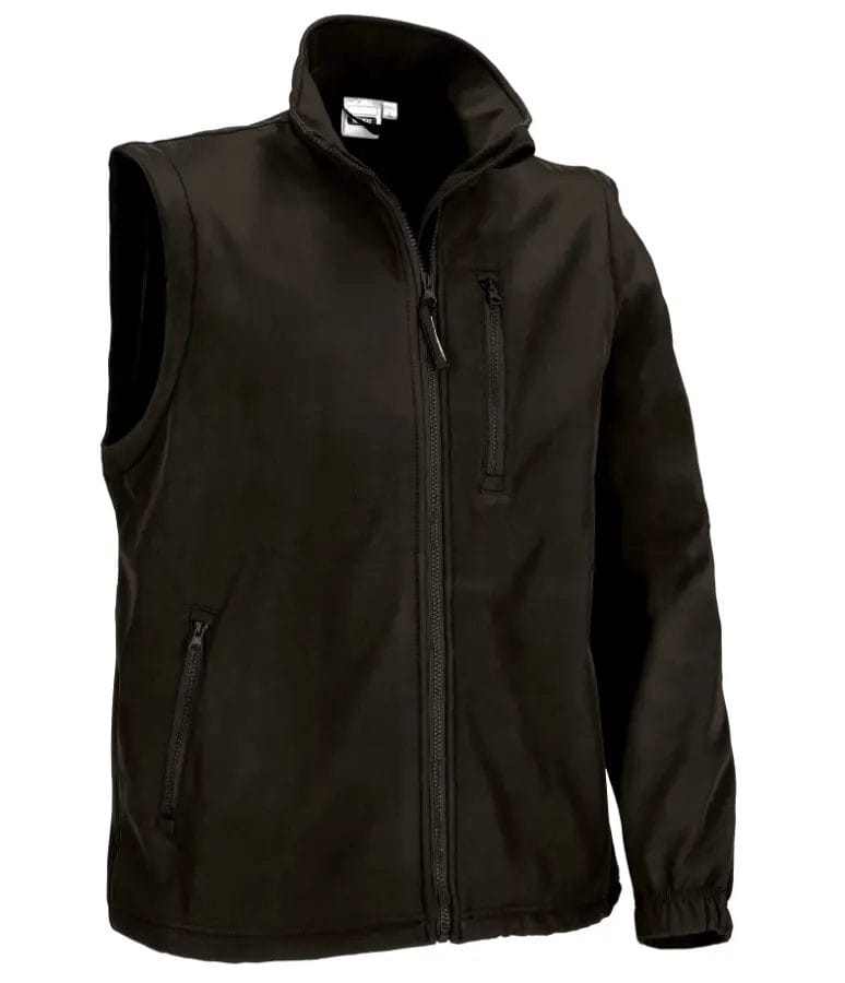 Jachetă Softshell Halifax | Mâneci Detașabile | 350g/mp Negru