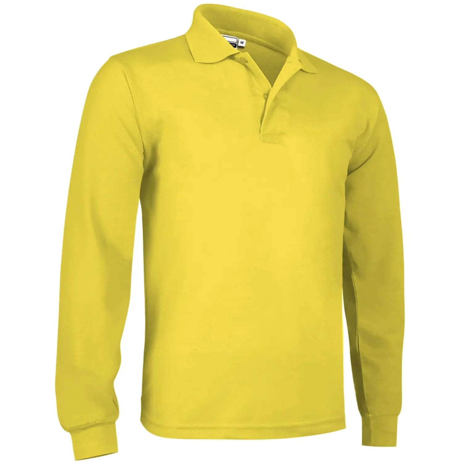 Tricou Polo PREDATOR Premium Unisex 100% Bumbac 220g, cu mânecă lunga, Galben lemon