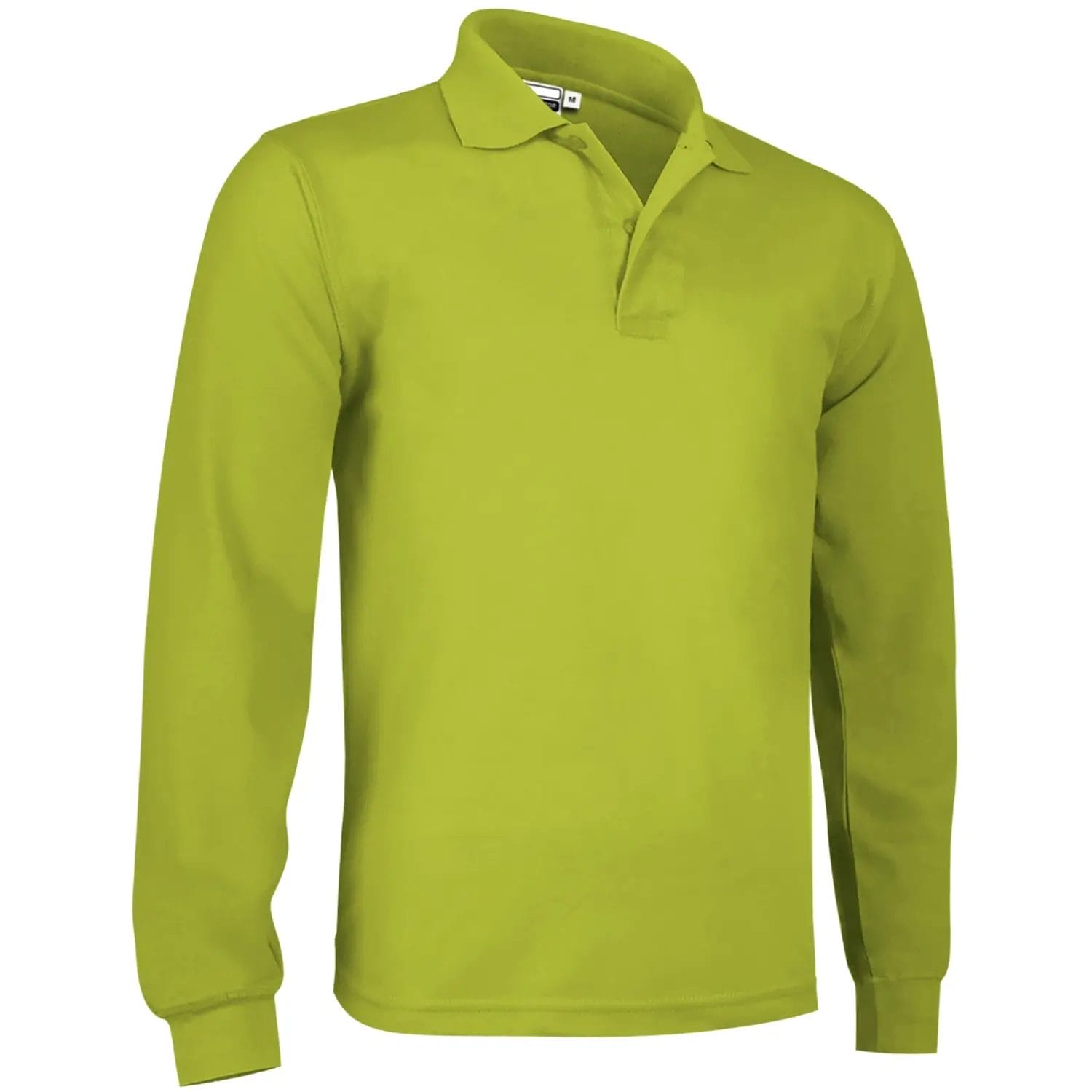 Tricou Polo PREDATOR Premium Unisex 100% Bumbac 220g, cu mânecă lunga, Verde fistic