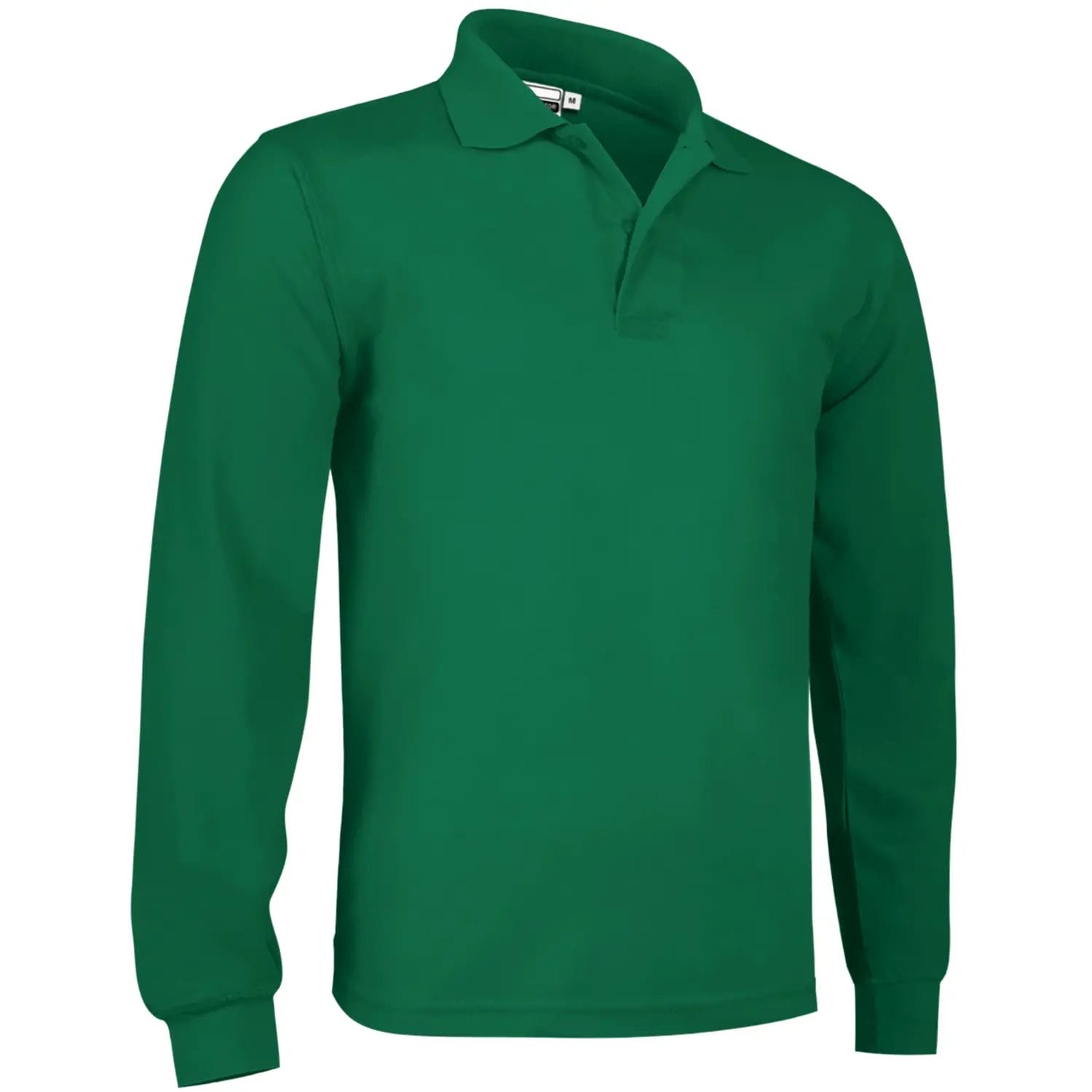 Tricou Polo PREDATOR Premium Unisex 100% Bumbac 220g, cu mânecă lunga, Verde kelly