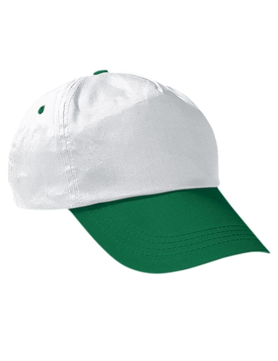 PROMOTION Sapca bumbac Adulti Alb-Verde kelly