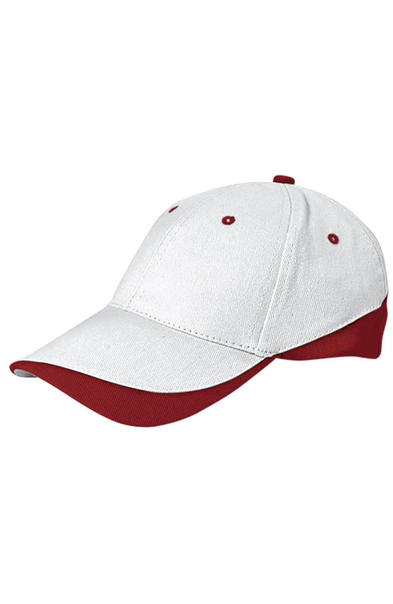 Șapcă Bicoloră Tuxton | 100% Bumbac Premium Gros 270g Alb-Rosu lotus