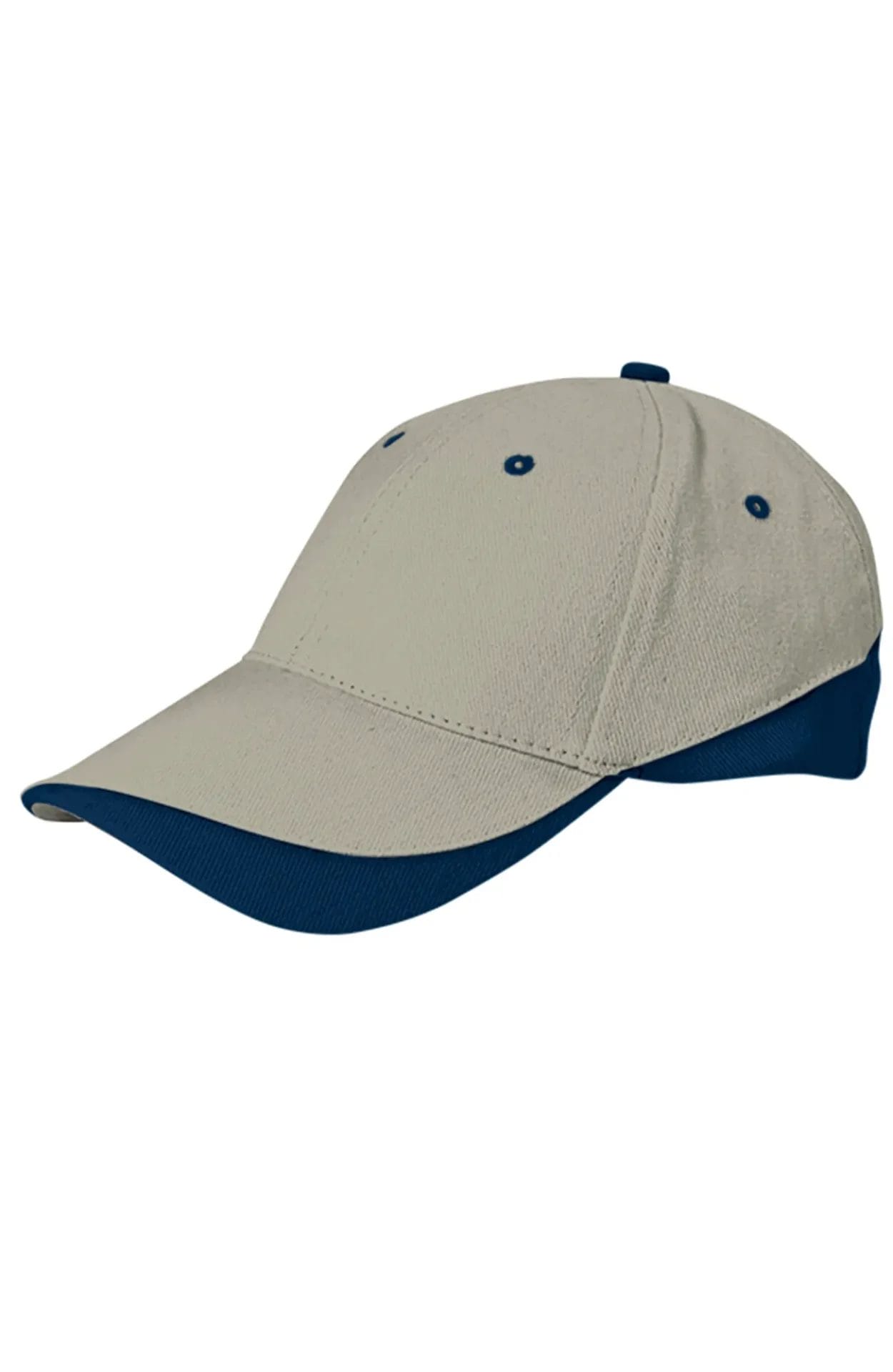 TUXTON Sapca bicolora bumbac 270 Bej nisip-Bleumarin