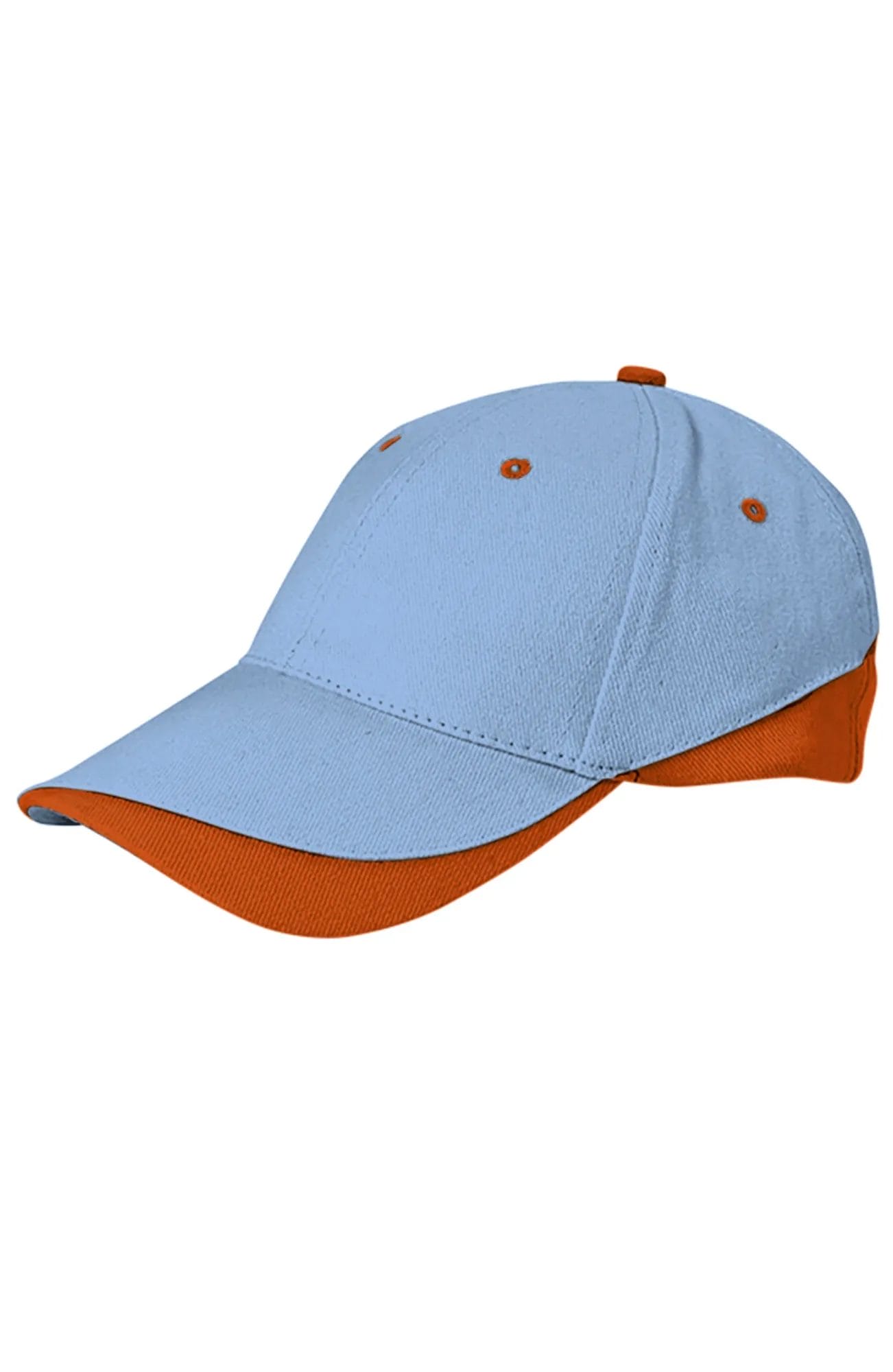 TUXTON Sapca bicolora bumbac 270 Bleu-Portocaliu