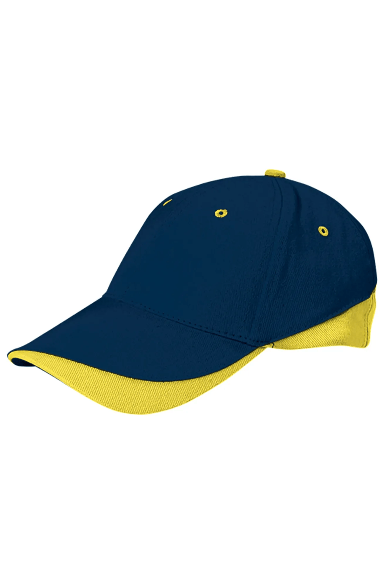 TUXTON Sapca bicolora bumbac 270 Bleumarin orion-Galben lemon