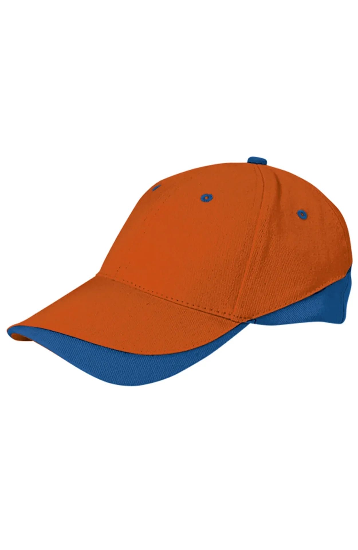 TUXTON Sapca bicolora bumbac 270 Portocaliu-Albastru royal