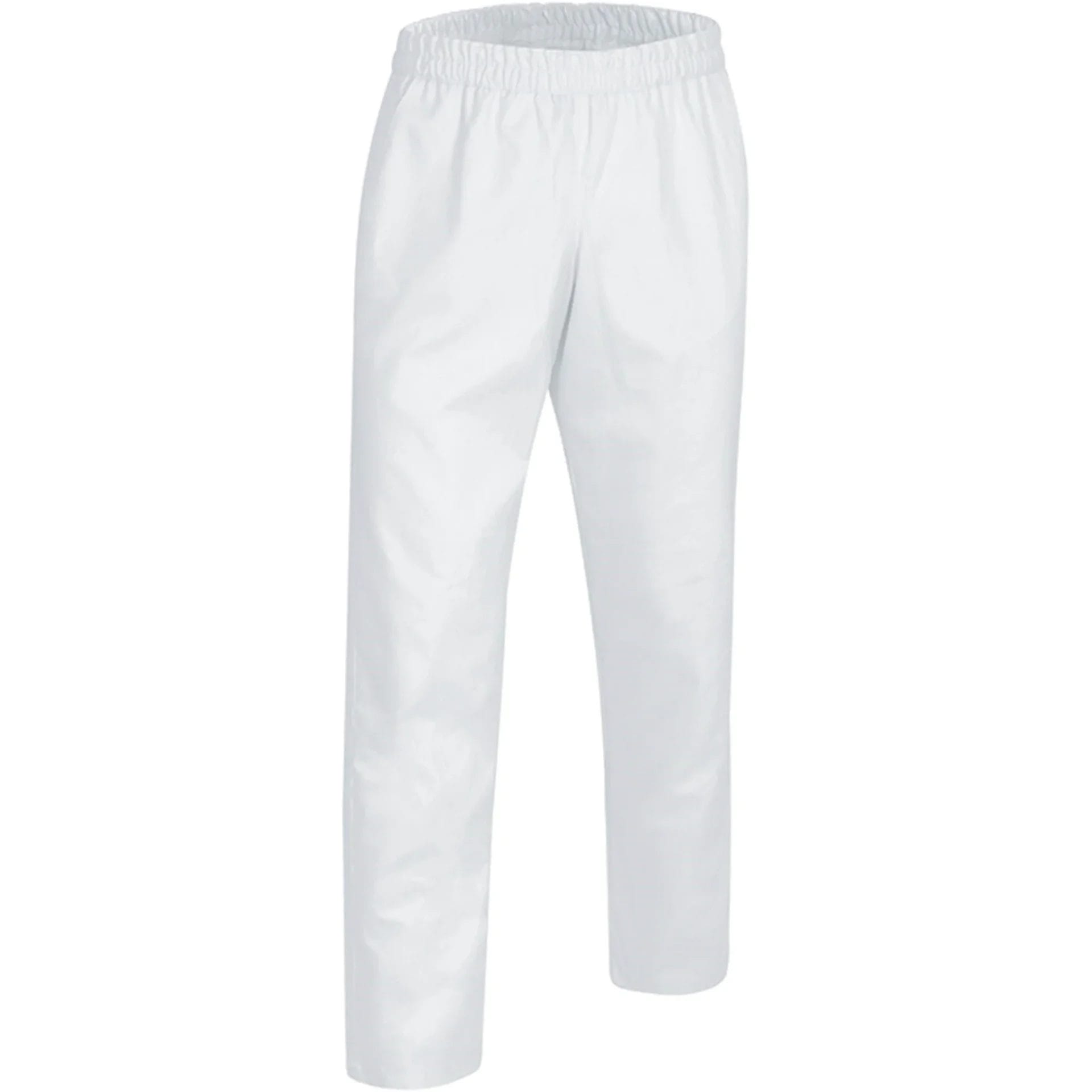 CLARIM Pantaloni unisex cu croiala dreapta Alb