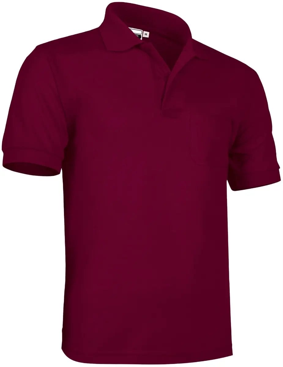Tricou Polo HAWK | Premium Oeko-Tex 100% Bumbac 220g Buzunar, Grena mahon