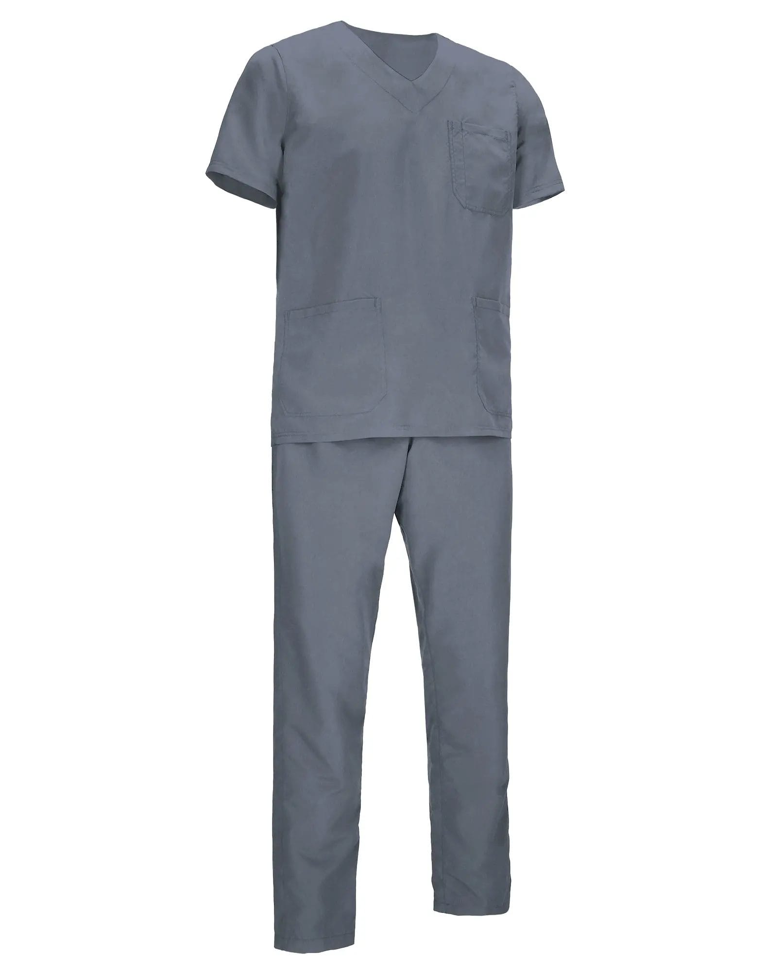 Costum Medical LEIDEN | Microfibră Catifelată | 145g Unisex Gri