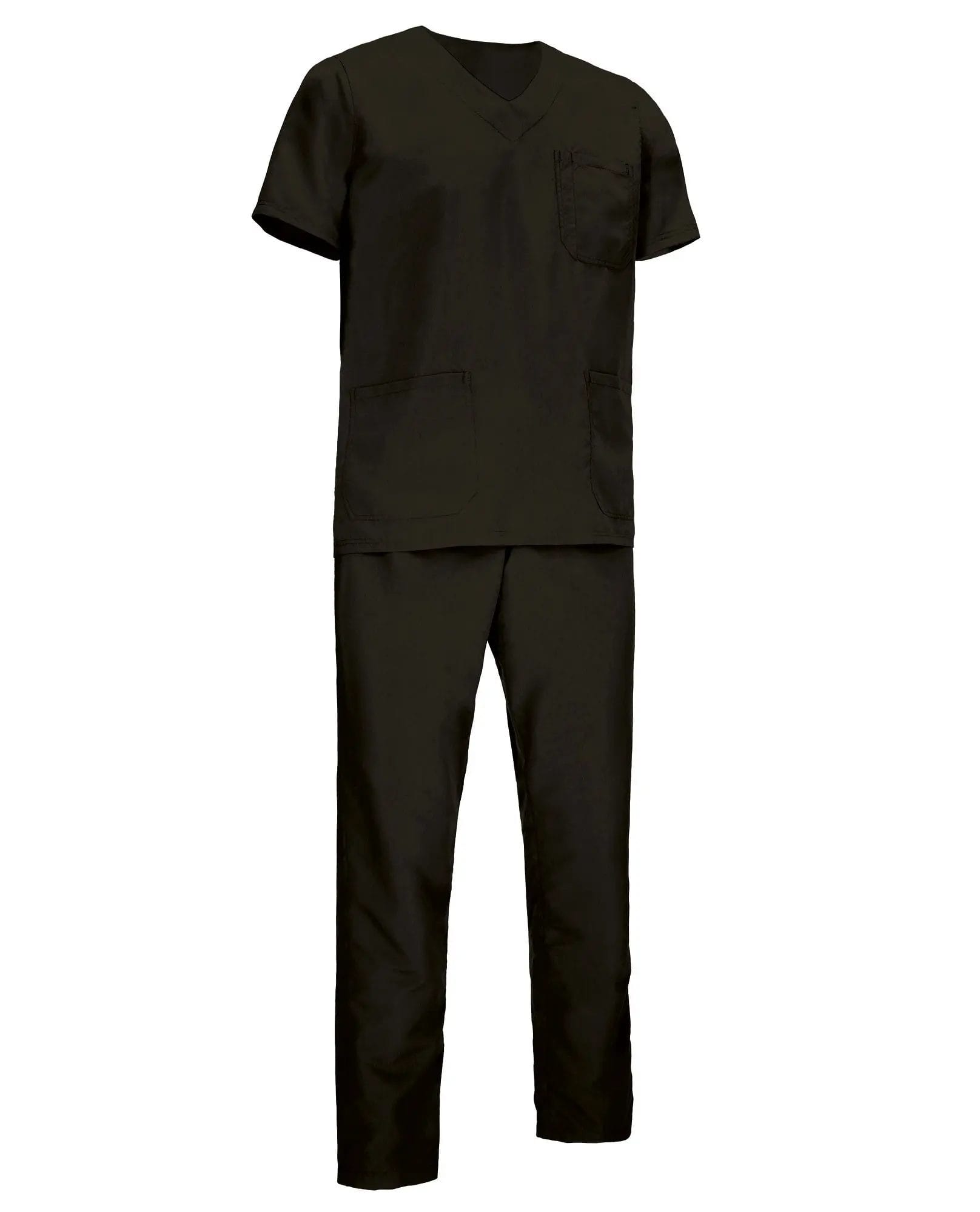 Costum Medical LEIDEN | Microfibră Catifelată | 145g Unisex Negru