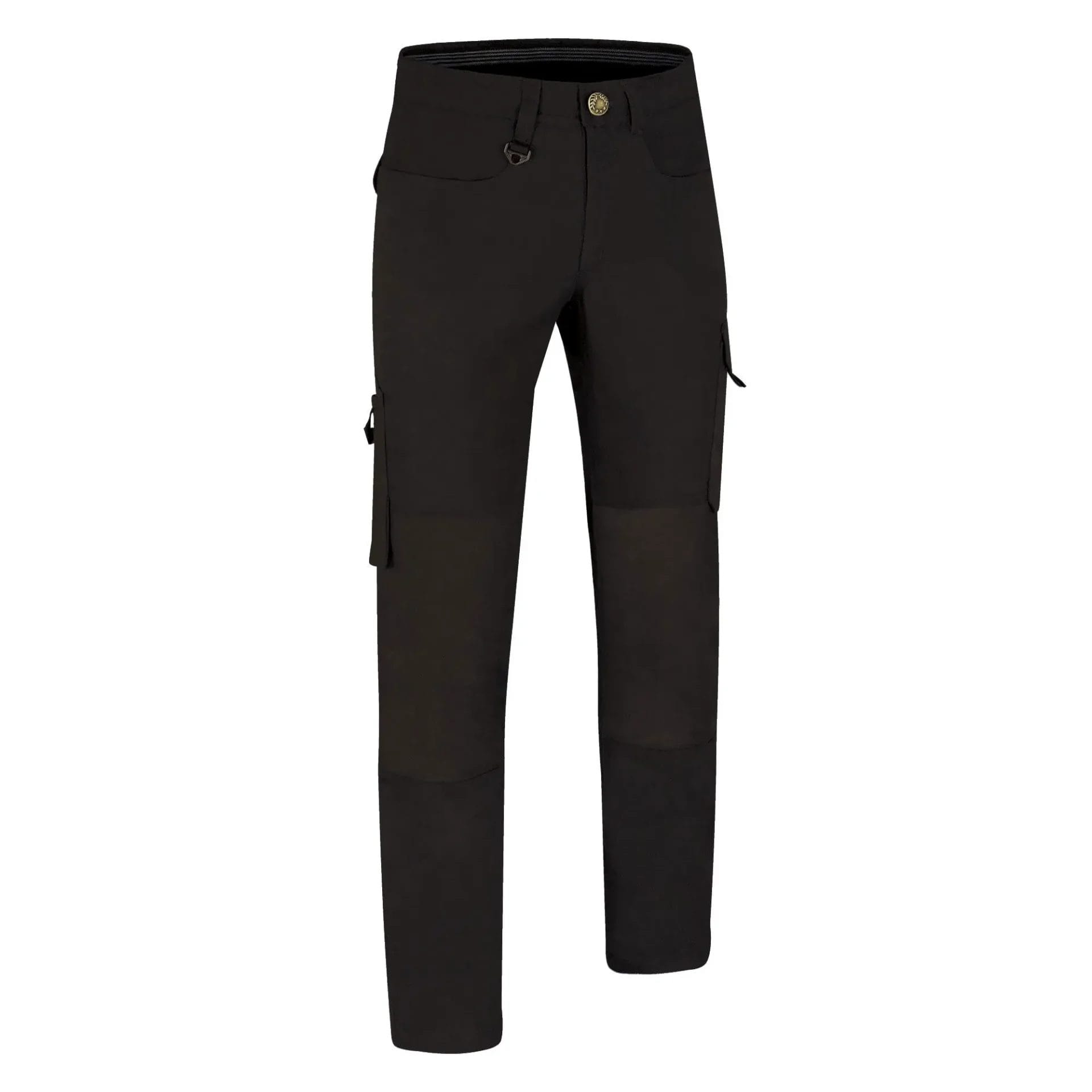 BRODY Pantaloni multi buzunare cu întărituri la genunchi, material hidrofug Negru