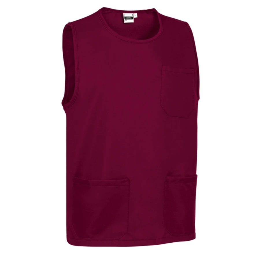 COSTA Pieptar de lucru cu buzunare Grena mahon